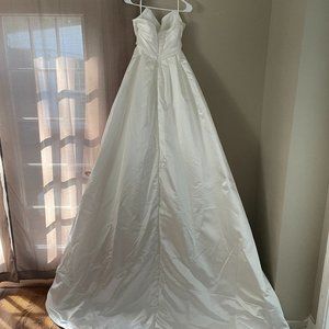 Satin Strapless Wedding Dress